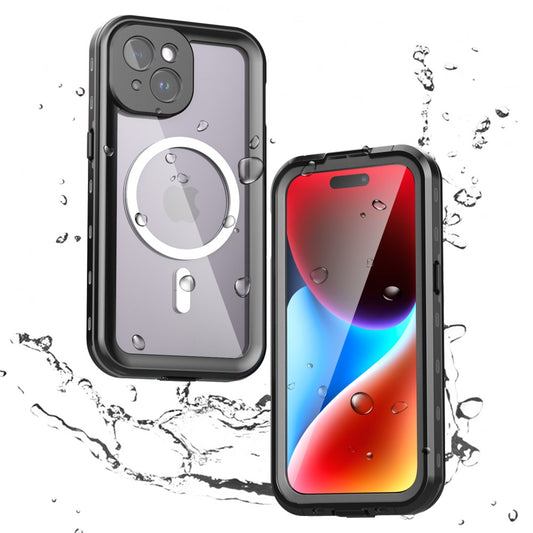 Waterproof MagSafe Cover til Apple iPhone 15, ShellBox, Sort