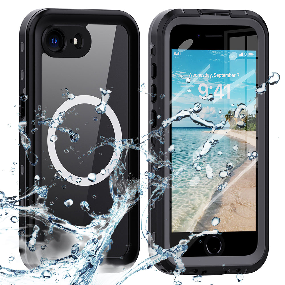 MagSafe Waterproof Cover til Apple iPhone 17e / 16e, Techsuit, Shellbox, Sort