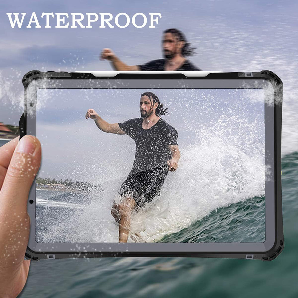 Vandtæt cover til Apple iPad Air (2022) / Air (2020), ShellBox, Sort