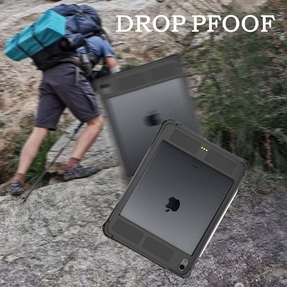 Vandtæt cover til Apple iPad Air (2022) / Air (2020), ShellBox, Sort