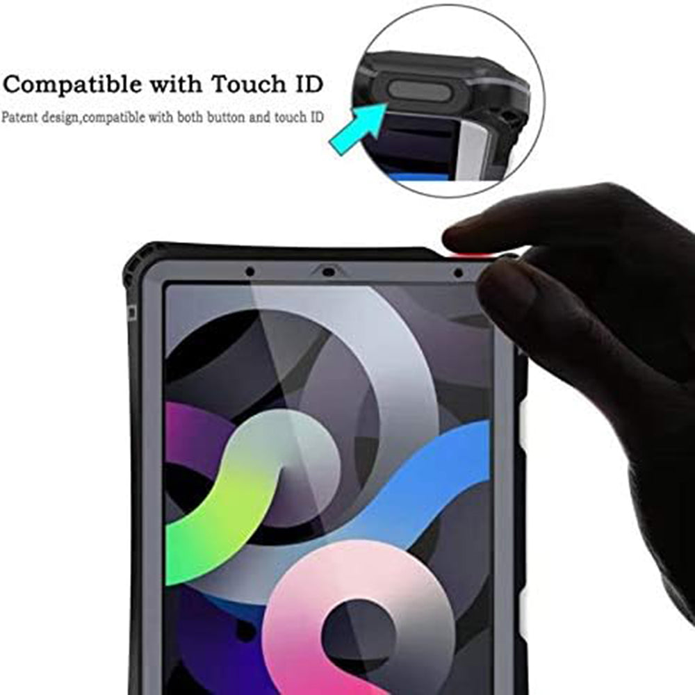 Vandtæt cover til Apple iPad Air (2022) / Air (2020), ShellBox, Sort