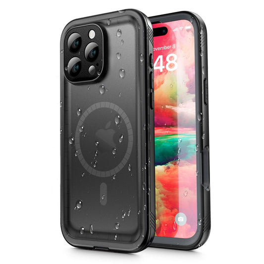 Vandtæt cover til Apple iPhone 16 Pro Max, ShellBox, Sort