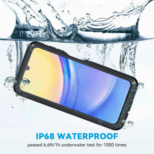 Vandtæt cover til Samsung Galaxy A15 5G A156 / A15 A155, ShellBox, Sort