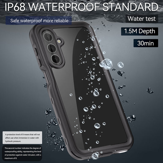 Vandtæt cover til Samsung Galaxy A16 5G A166 / A16 4G A165, ShellBox, Sort