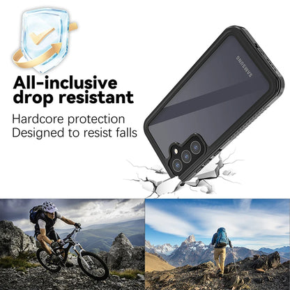 Vandtæt cover til Samsung Galaxy A55 5G A556, ShellBox, Sort