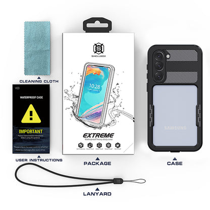 Vandtæt cover til Samsung Galaxy S23+ S916, ShellBox, Sort