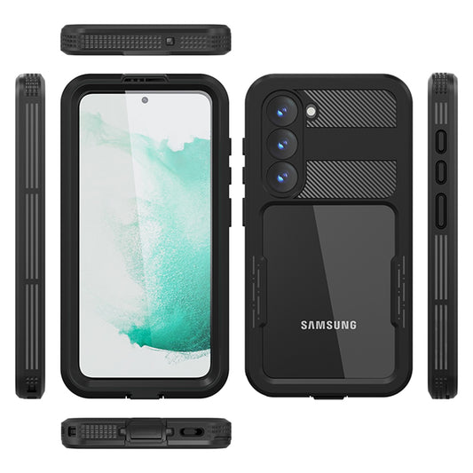 Vandtæt cover til Samsung Galaxy S23 S911, ShellBox, Sort