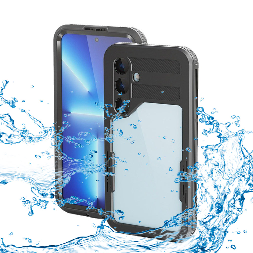 Vandtæt cover til Samsung Galaxy S24 S921, ShellBox, Sort