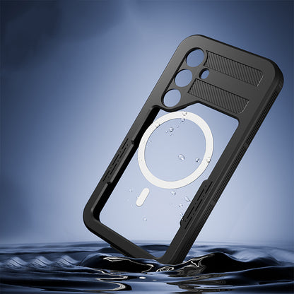 Vandtæt cover til Samsung Galaxy S24 S921, ShellBox, Sort