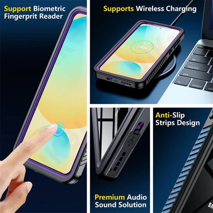 Vandtæt cover til Samsung Galaxy S25+ S936, ShellBox, Sort