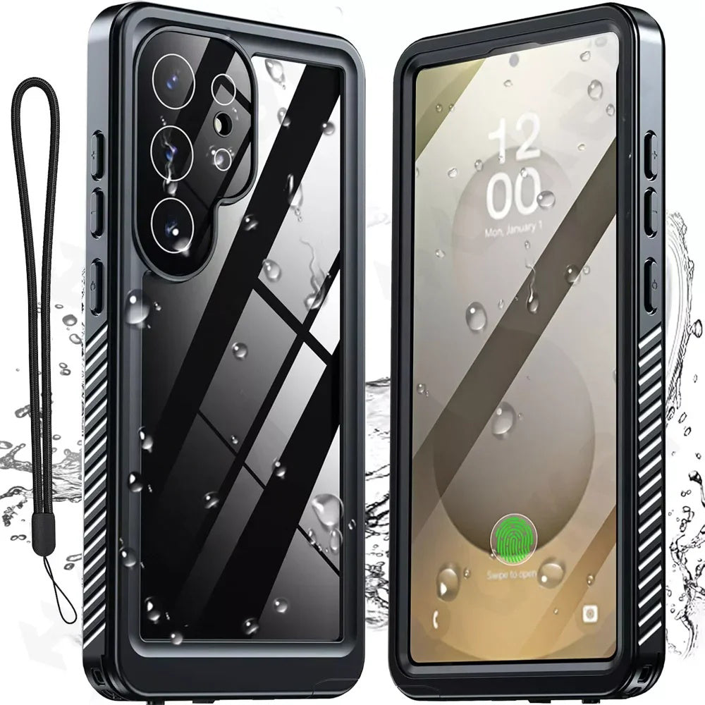 Vandtæt cover til Samsung Galaxy S25 Ultra S938, ShellBox, Sort