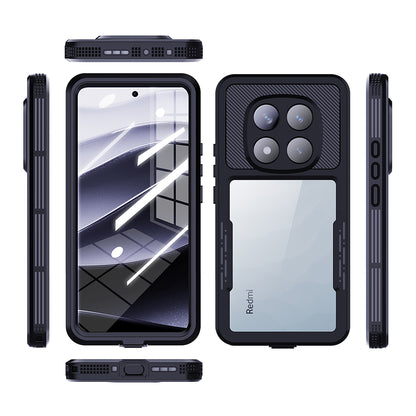Vandtæt cover til Xiaomi Poco X7 / Redmi Note 14 Pro 5G, ShellBox, Sort