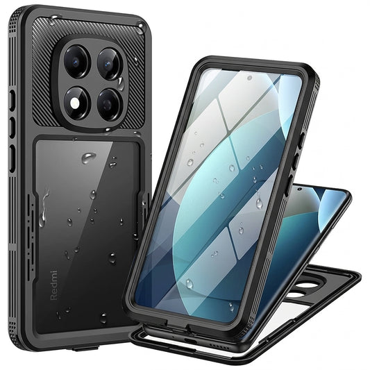 Vandtæt cover til Xiaomi Redmi Note 15 Pro 5G, ShellBox, Sort