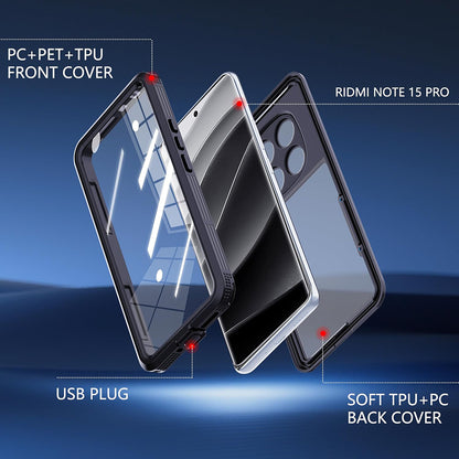 Vandtæt cover til Xiaomi Redmi Note 15 Pro 5G, ShellBox, Sort