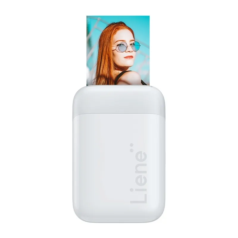 Bærbar fotoprinter Liene Pearl 2x3, hvid