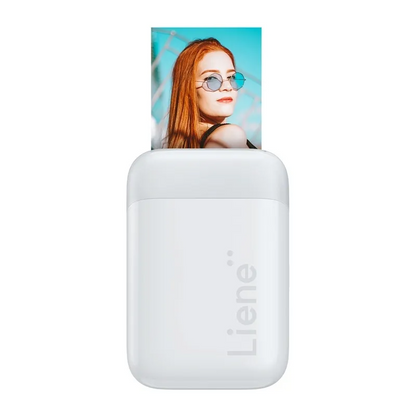 Bærbar fotoprinter Liene Pearl 2x3, hvid