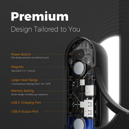 Håndvarmer Ocoopa UT2s, Sort