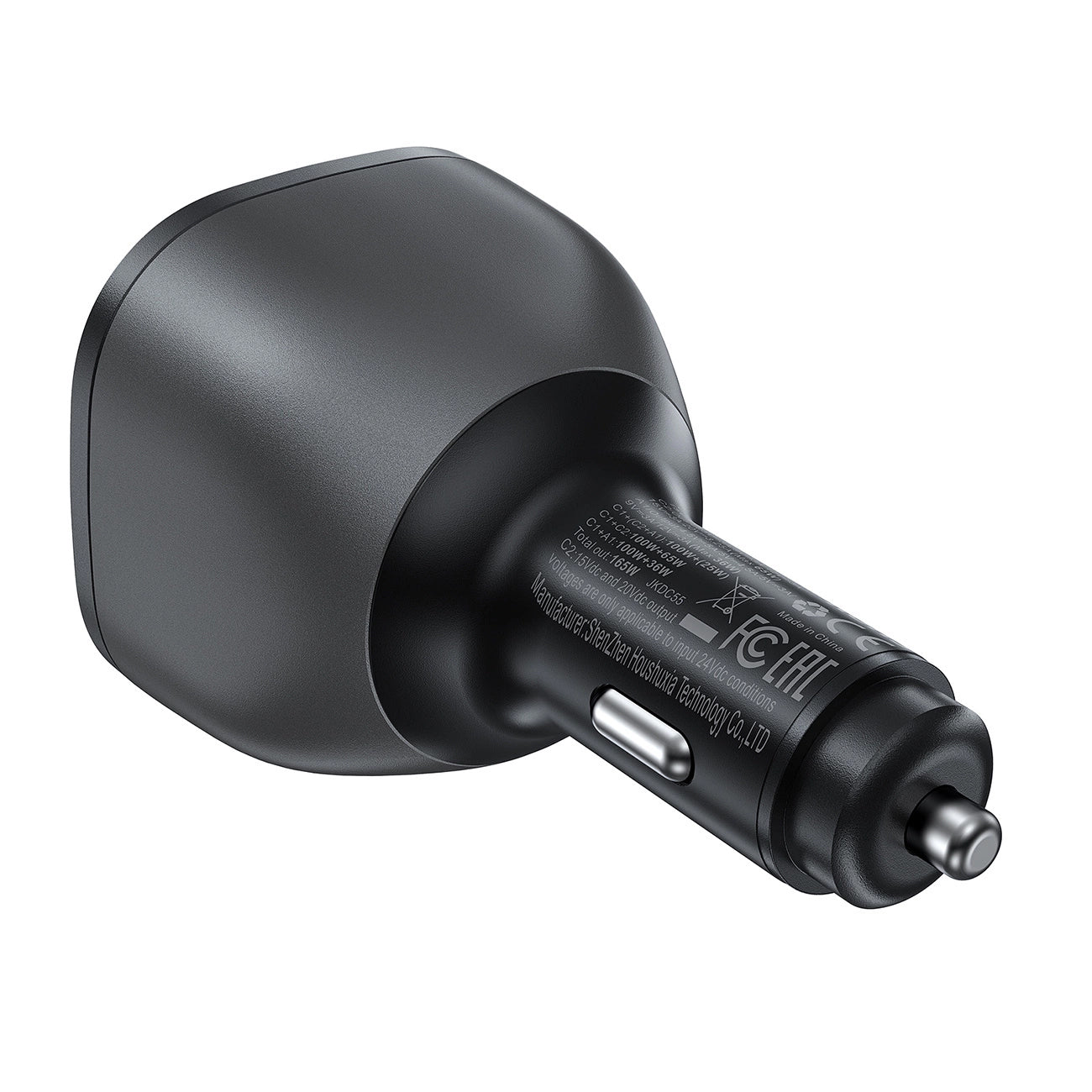 Acefast B14 Biloplader, 165W, 5A, 1 x USB-A - 2 x USB-C, Sort