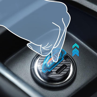 Biloplader Ainope, 30W, 5A, 1 x USB-A - 1 x USB-C, Sort