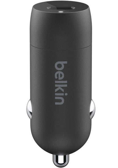 Belkin BoostCharge Biloplader, 30W, 3A, 1 x USB-C, Sort CCA004btBK