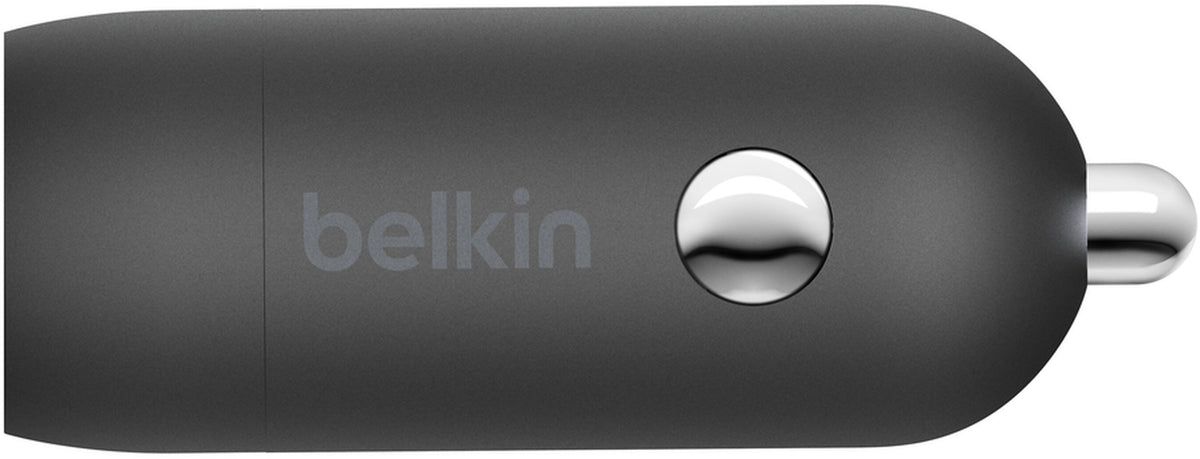 Belkin BoostCharge Biloplader, 30W, 3A, 1 x USB-C, Sort CCA004btBK