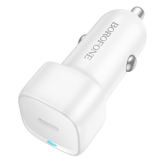 Biloplader Borofone BZ34A Cloud, 20W, 3A, 1 x USB-C, Hvid