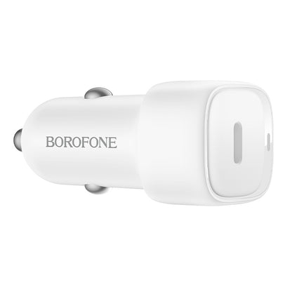 Biloplader Borofone BZ34A Cloud, 20W, 3A, 1 x USB-C, Hvid