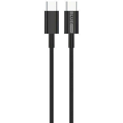 Biloplader med USB-C kabel BLUE Power BCC50, 33W, 3A, 1 x USB-A - 1 x USB-C, Sort