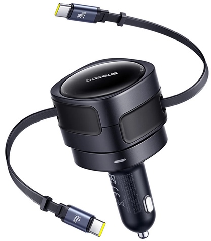 Baseus Enjoyment Max-biloplader med USB-C-kabel, 60 W, sort C00035507121-01