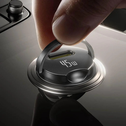 Biloplader med USB-C kabel Baseus PrimeTrip VP2, 45W, 3A, 1 x USB-C, Sort C0206800