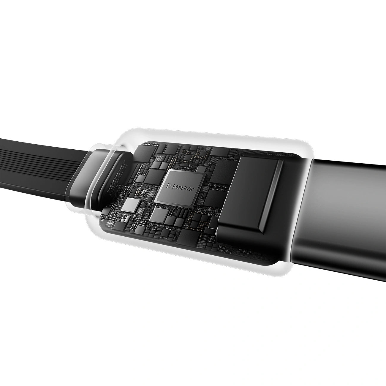 Biloplader med USB-C-kabel Cuktech CC903P Display, 100W, 5A, 1 x USB-A - 1 x USB-C, Grå