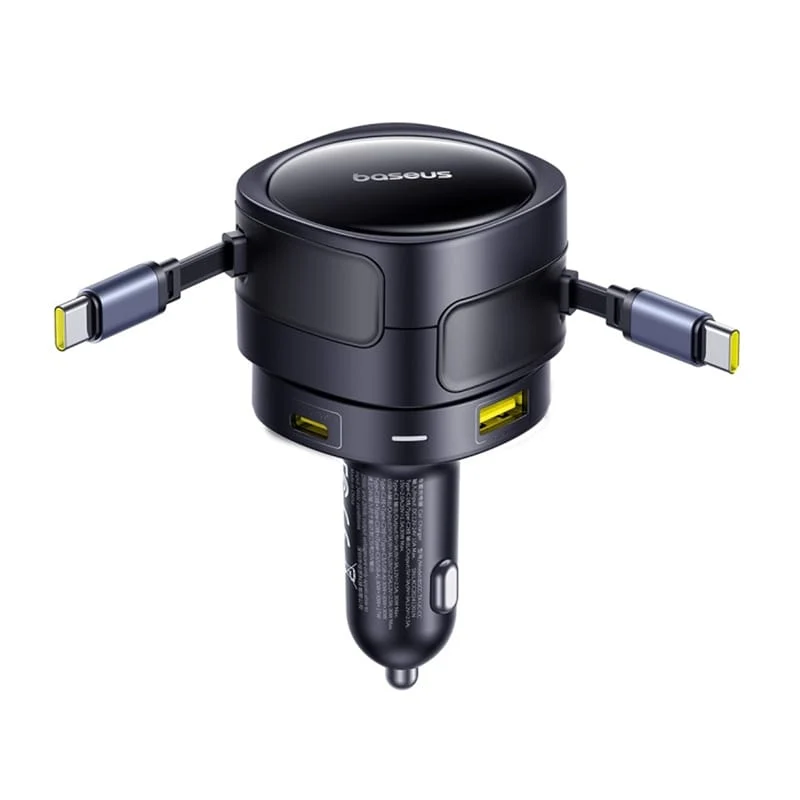Baseus Enjoyment Max billader med USB-C-kabel, 90 W, 1 x USB-A – 1 x USB-C, sort C00035507121-03
