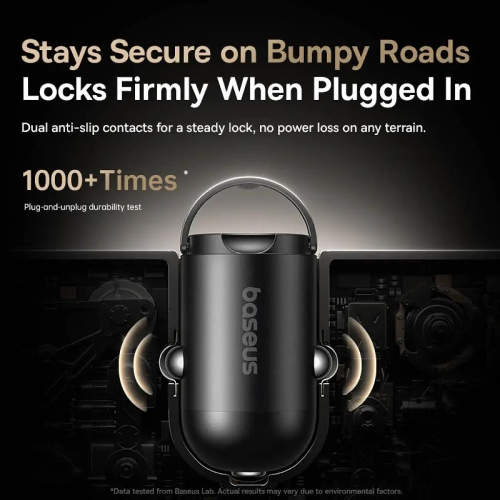 Biloplader med USB-C kabel Baseus PrimeTrip VP2, 45W, 3A, 1 x USB-C, Sort C0206800