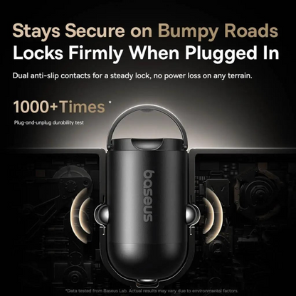 Biloplader med USB-C kabel Baseus PrimeTrip VP2, 45W, 3A, 1 x USB-C, Sort C0206800