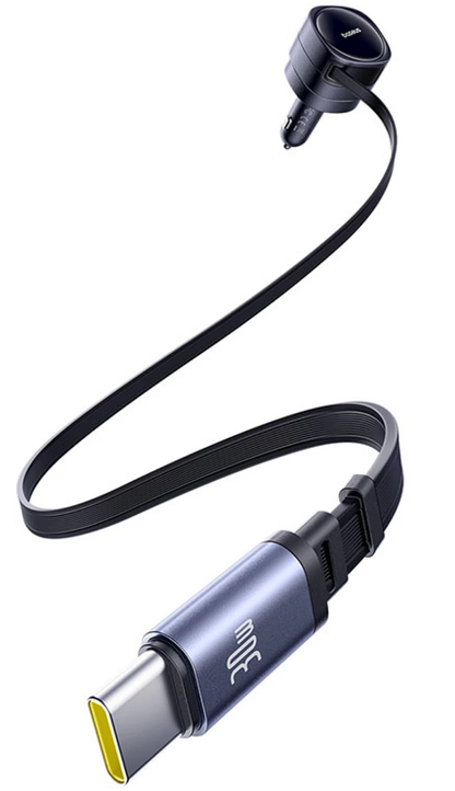 Baseus Enjoyment Max-biloplader med USB-C-kabel, 60 W, sort C00035507121-01