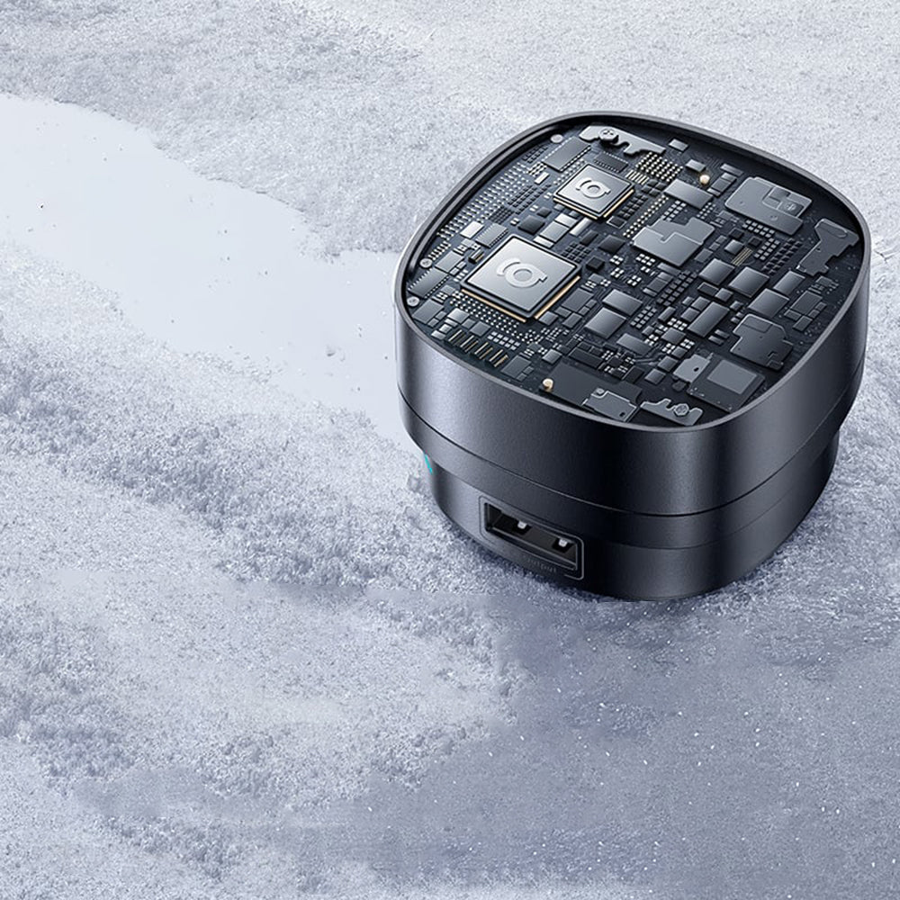 Biloplader med USB-C kabel Baseus PrimeTrip VR1, 60W, 3A, 1 x USB-A - 1 x USB-C, Sort C00069001121-00