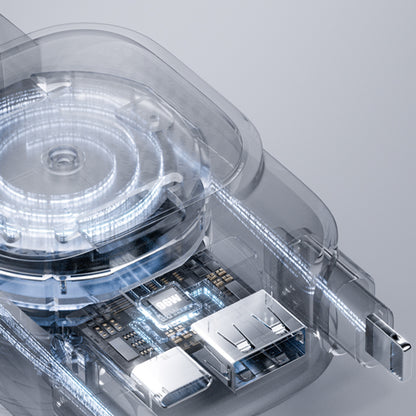 Biloplader med USB-C / Lightning Lisen Display, 96W, 3A, 1 x USB-A - 1 x USB-C, Sort YL0224080017