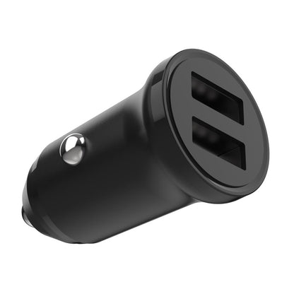 Biloplader Fixed, 15.5W, 3A, 2 x USB-A, Sort