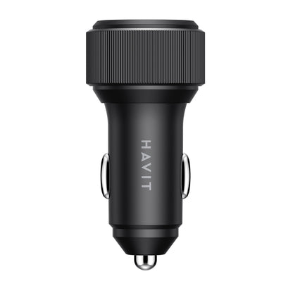 Biloplader HAVIT CC2014, 30W, 3A, 2 x USB-C, Sort