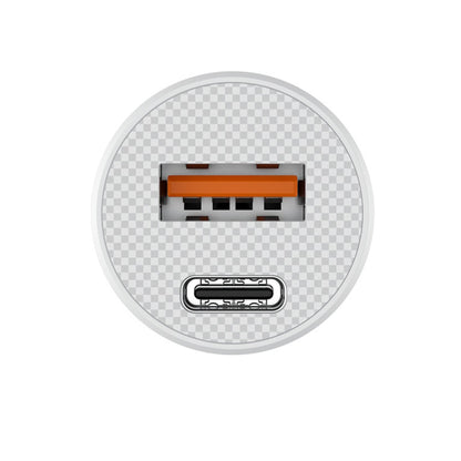 Biloplader HAVIT CC2022, 20W, 3A, 1 x USB-A - 1 x USB-C, Hvid