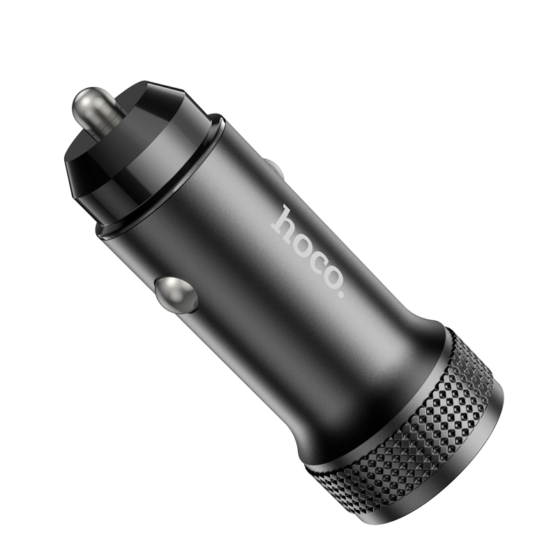 Biloplader HOCO Z49A, 18W, 3A, 1 x USB-A, Sort