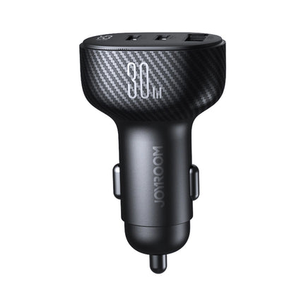 Biloplader Joyroom JR-CCD04, 30W, 3A, 1 x USB-A - 2 x USB-C, Sort
