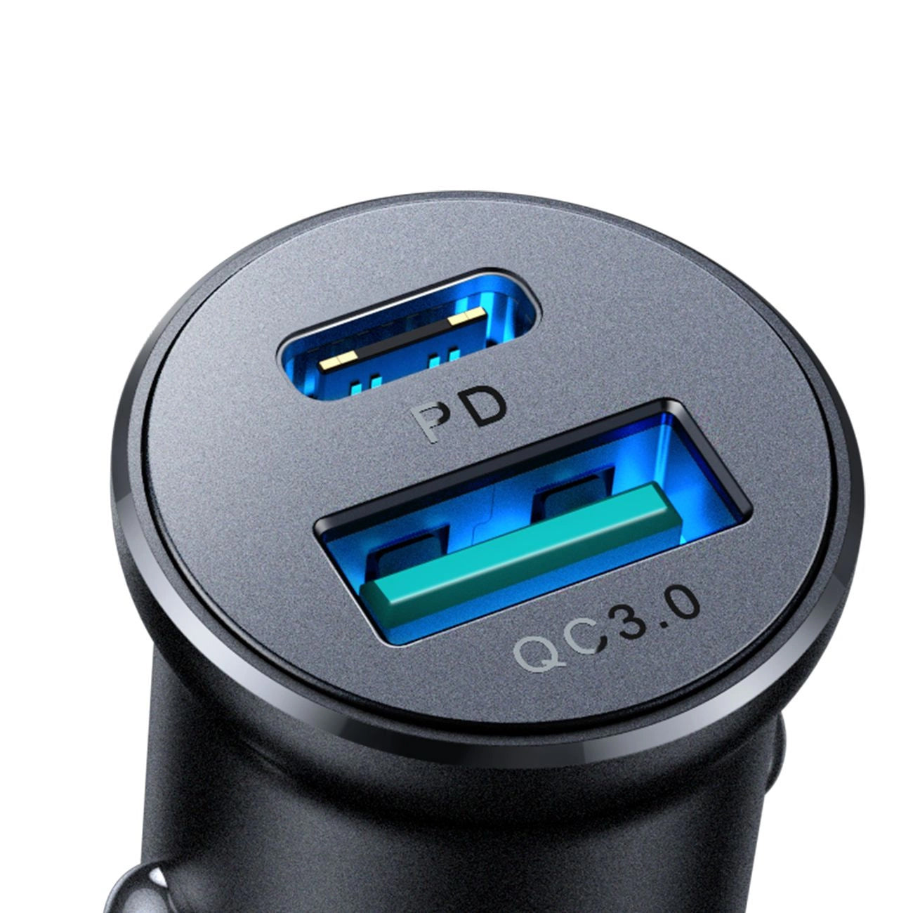 Biloplader Joyroom JR-CCN05, 30W, 3A, 1 x USB-A - 1 x USB-C, Sort