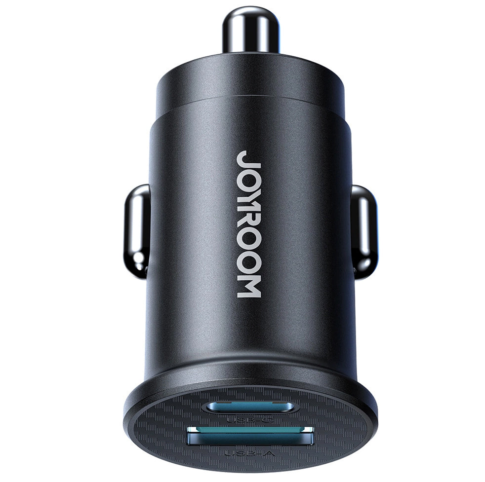 Biloplader Joyroom JR-CCN16 Mini, 12W, 2.4A, 1 x USB-A - 1 x USB-C, Sort