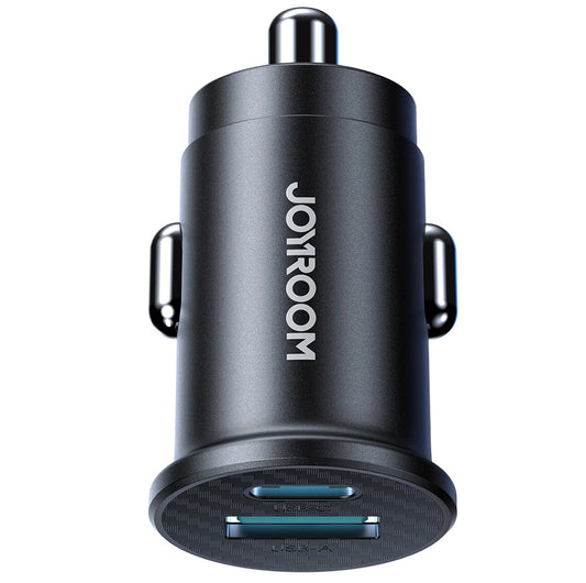 Biloplader Joyroom JR-CCN16 Mini, 12W, 2.4A, 1 x USB-A - 1 x USB-C, Sort