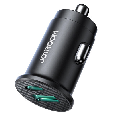 Biloplader Joyroom JR-CCN16 Mini, 12W, 2.4A, 1 x USB-A - 1 x USB-C, Sort