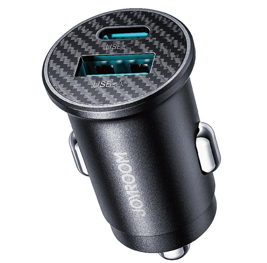 Biloplader Joyroom JR-CCN16 Mini, 12W, 2.4A, 1 x USB-A - 1 x USB-C, Sort
