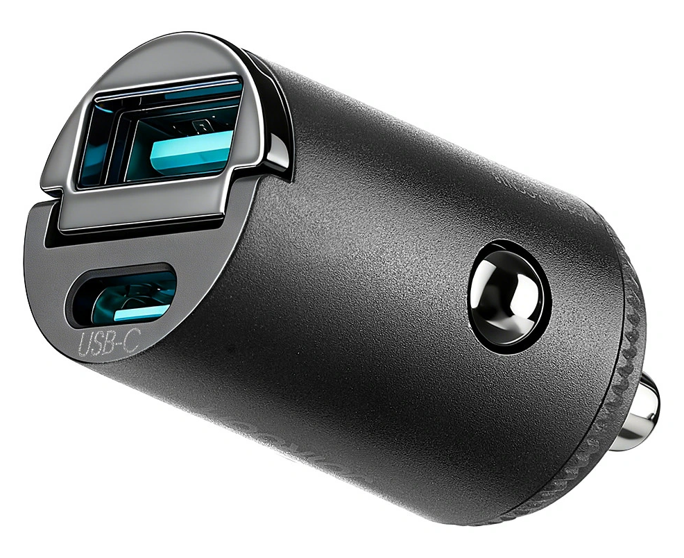 Joyroom JR-CCN18 Biloplader, 65W, 1 x USB-A - 1 x USB-C, Sort