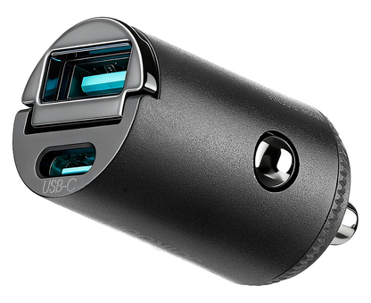 Joyroom JR-CCN18 Biloplader, 65W, 1 x USB-A - 1 x USB-C, Sort