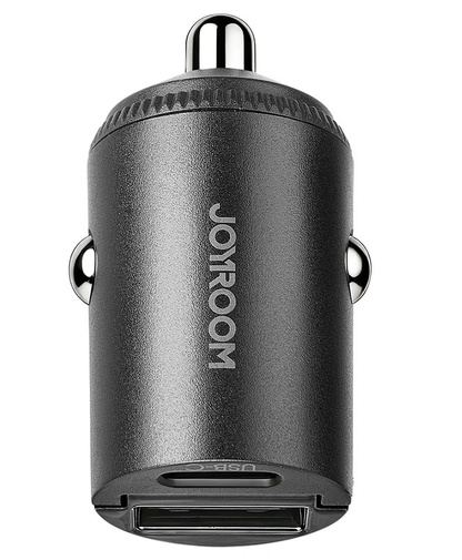 Joyroom JR-CCN18 Biloplader, 65W, 1 x USB-A - 1 x USB-C, Sort